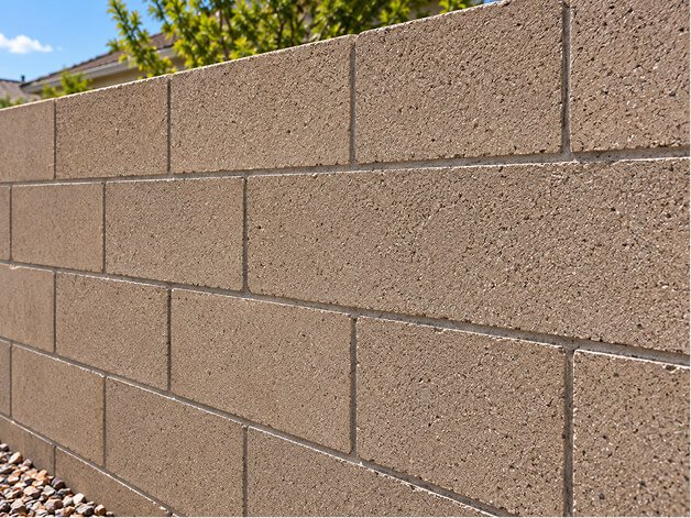 Cinder block wall close-up
