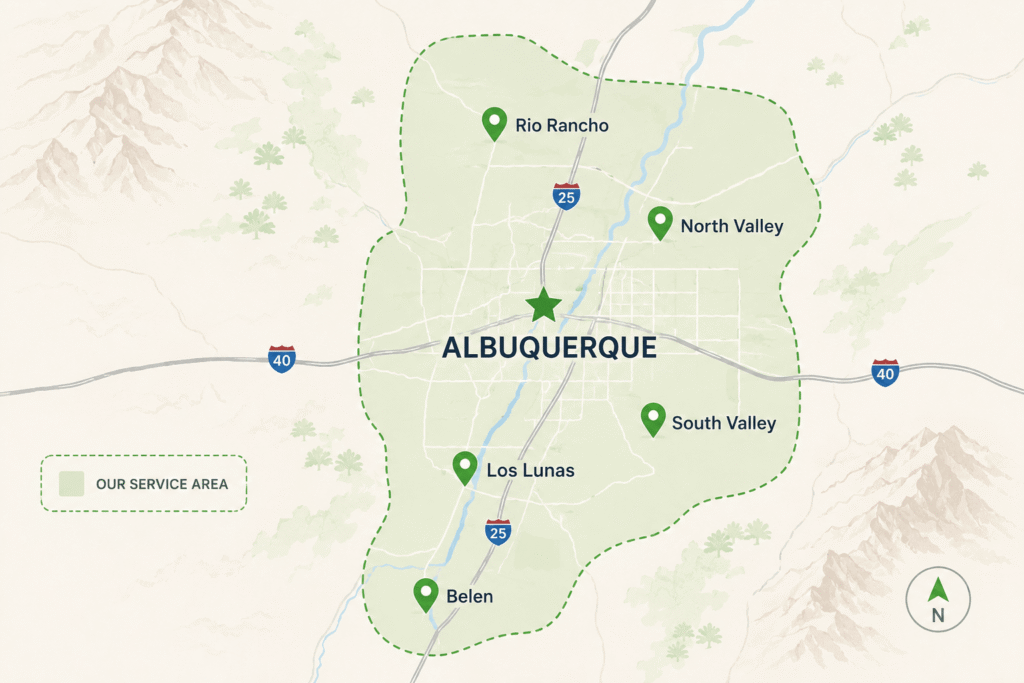 Service area map